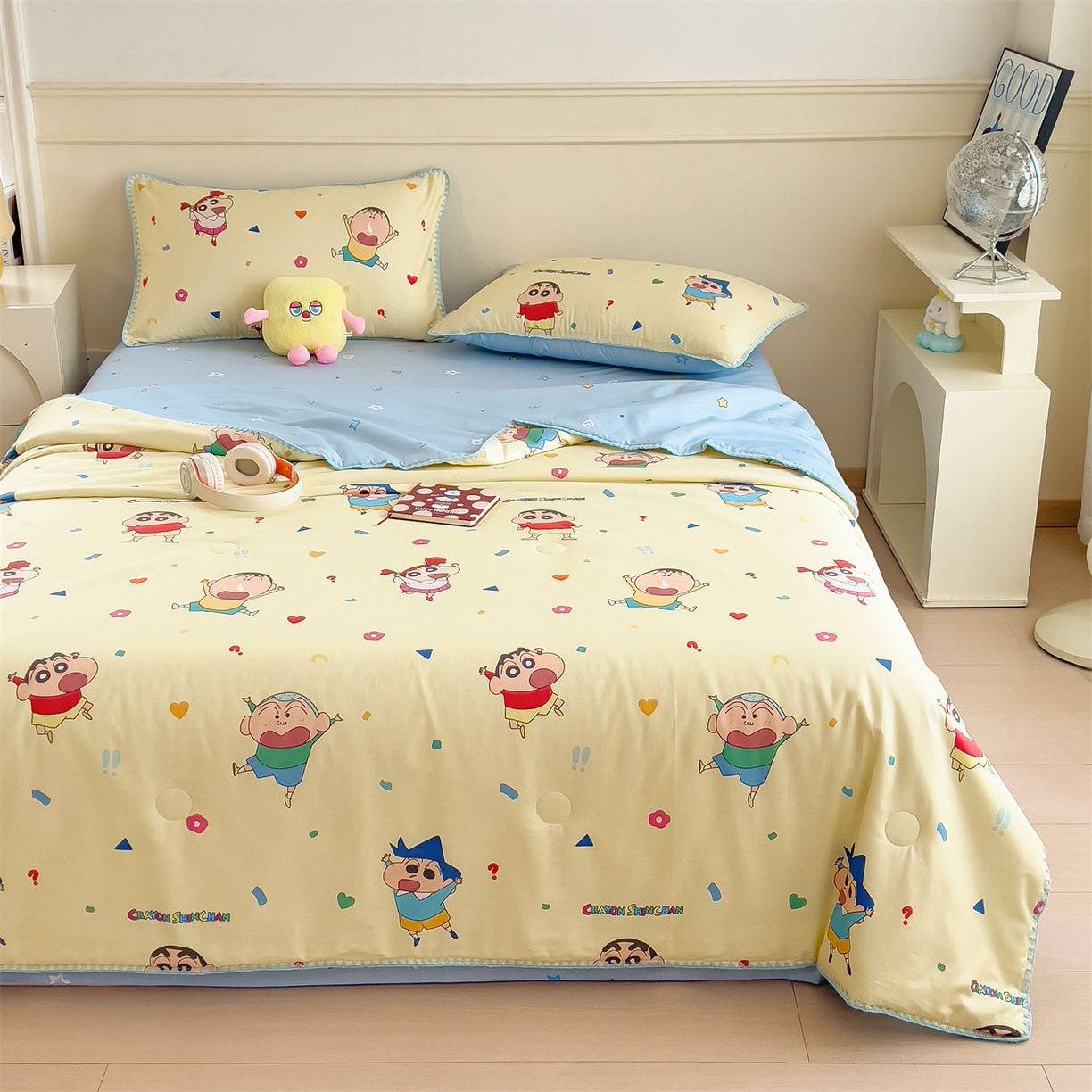 91家纺网 家纺一手货源 找家纺 （总）兄弟坊 2026新款正版授权卡通全棉13370印花夏被夏凉被儿童被 夏被四件套