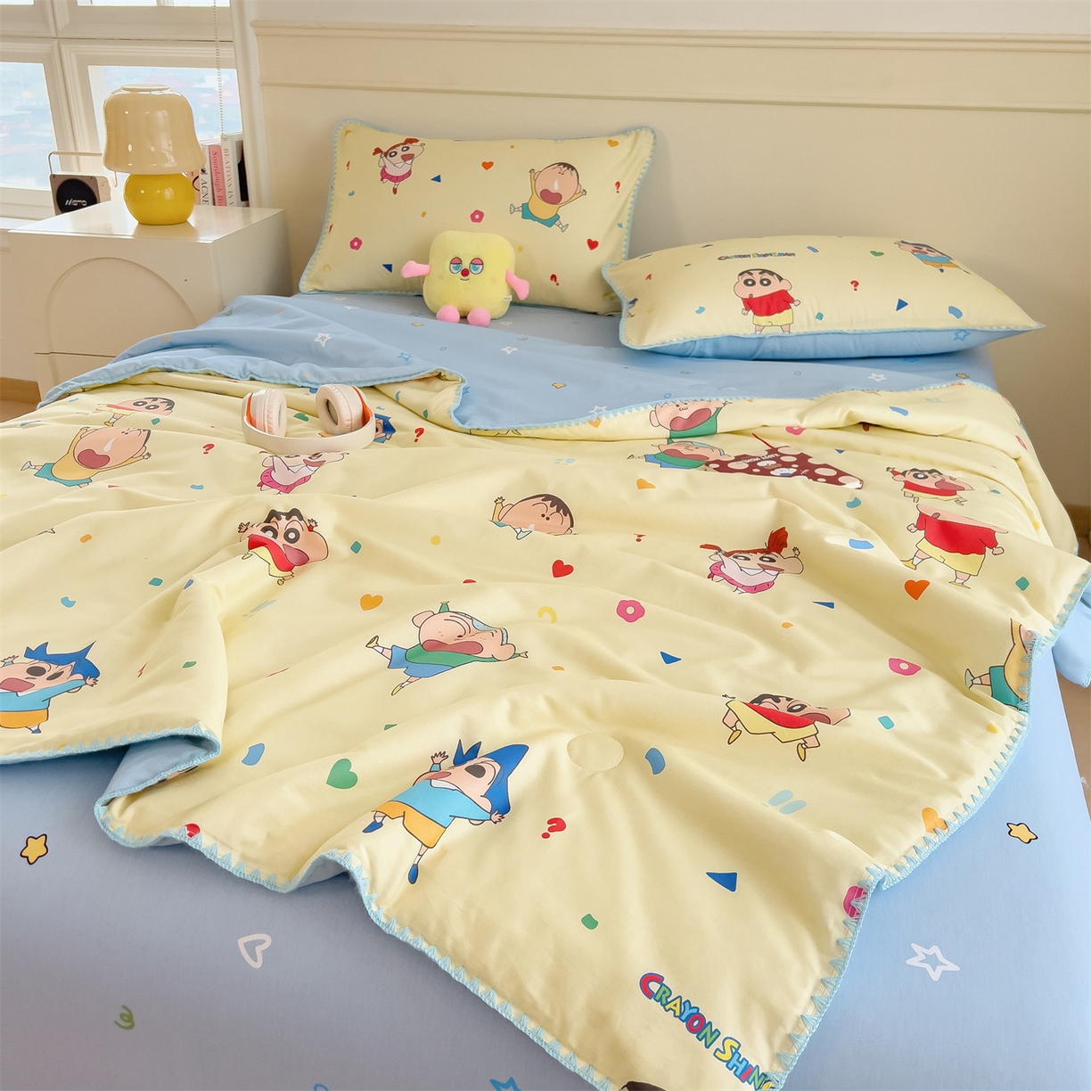 91家纺网 家纺一手货源 找家纺 （总）兄弟坊 2026新款正版授权卡通全棉13370印花夏被夏凉被儿童被 夏被四件套