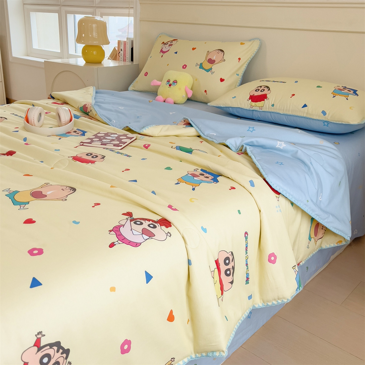 91家纺网 家纺一手货源 找家纺 （总）兄弟坊 2026新款正版授权卡通全棉13370印花夏被夏凉被儿童被 夏被四件套