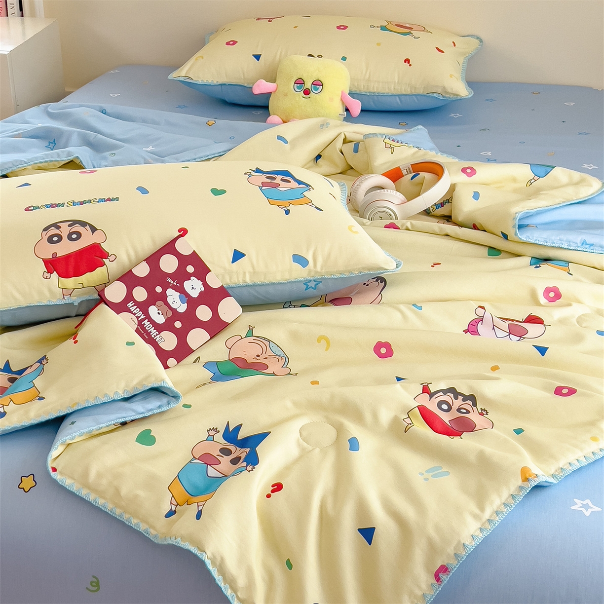 91家纺网 家纺一手货源 找家纺 （总）兄弟坊 2026新款正版授权卡通全棉13370印花夏被夏凉被儿童被 夏被四件套