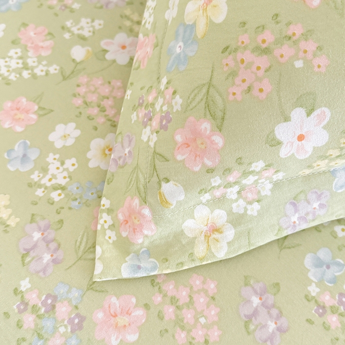 91家纺网 家纺一手货源 找家纺 （总）优家居 2026新款A类水洗棉床裙单件三件套皱皱纱韩版公主风花边床罩直播爆款外贸定制