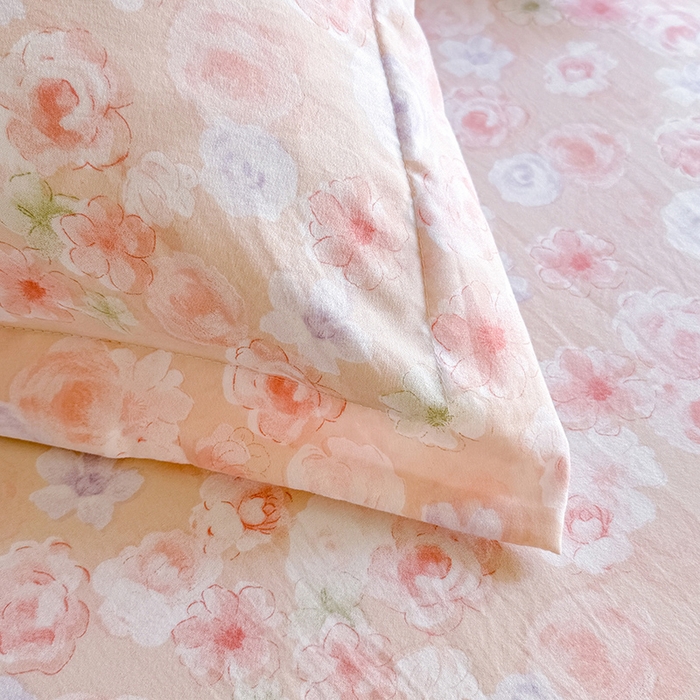 91家纺网 家纺一手货源 找家纺 优家居 2026新款A类水洗棉床裙单件三件套皱皱纱韩版公主风花边床罩直播爆款外贸定制 梦华录