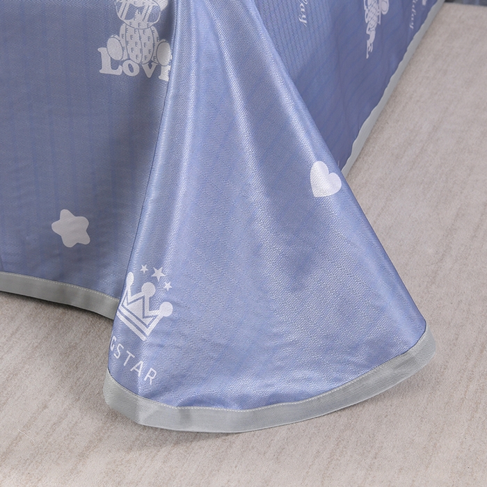 91家纺网 家纺一手货源 找家纺 绒品壹家家纺 2026新款立体数码印花凉感丝冰丝席软凉席席子三件套 暴力兔