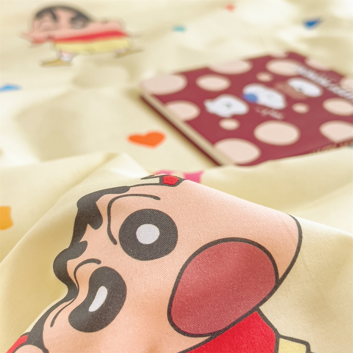 91家纺网 家纺一手货源 找家纺 兄弟坊 2026新款正版授权卡通全棉13370印花夏被夏凉被儿童被 夏被四件套 蜡笔小伙伴