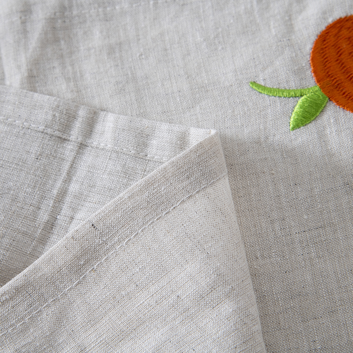 91家纺网 家纺一手货源 找家纺 微枕芯 2026新款汉麻洗脸巾 橙色 40*40cm一只