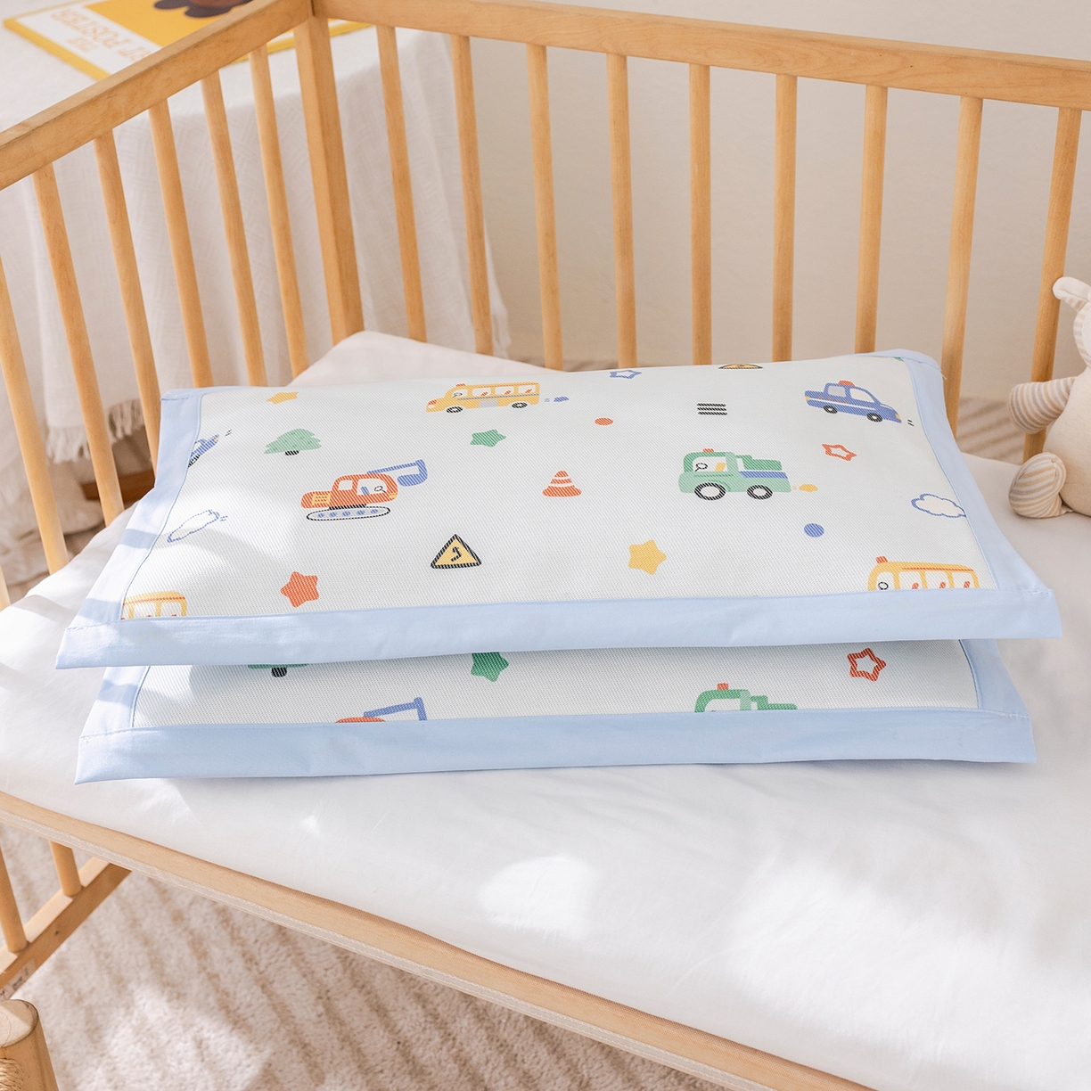 91家纺网 家纺一手货源 找家纺 荷马之梦 2026新款A类母婴原创卡通冰丝儿童枕套 萌趣熊猫