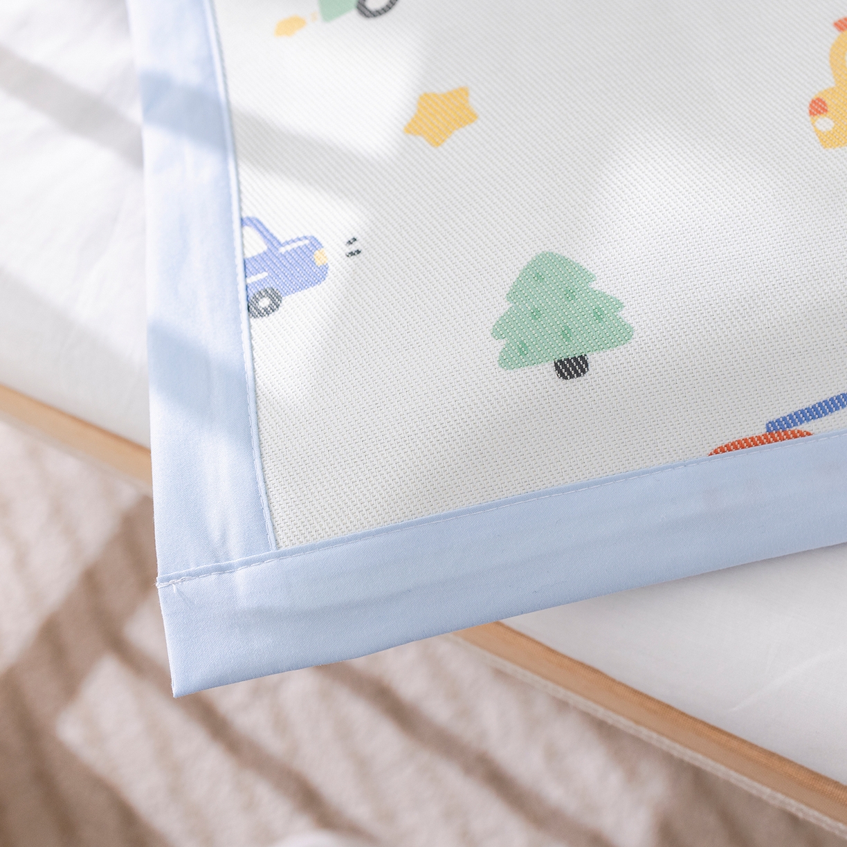 91家纺网 家纺一手货源 找家纺 荷马之梦 2026新款A类母婴原创卡通冰丝儿童枕套 滴滴汽车