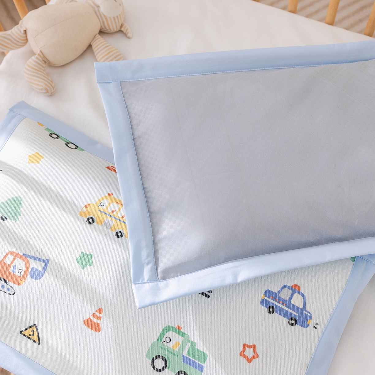 91家纺网 家纺一手货源 找家纺 荷马之梦 2026新款A类母婴原创卡通冰丝儿童枕套 滴滴汽车