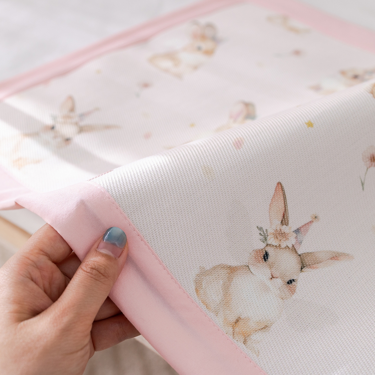 91家纺网 家纺一手货源 找家纺 荷马之梦 2026新款A类母婴原创卡通冰丝儿童枕套 天使小兔