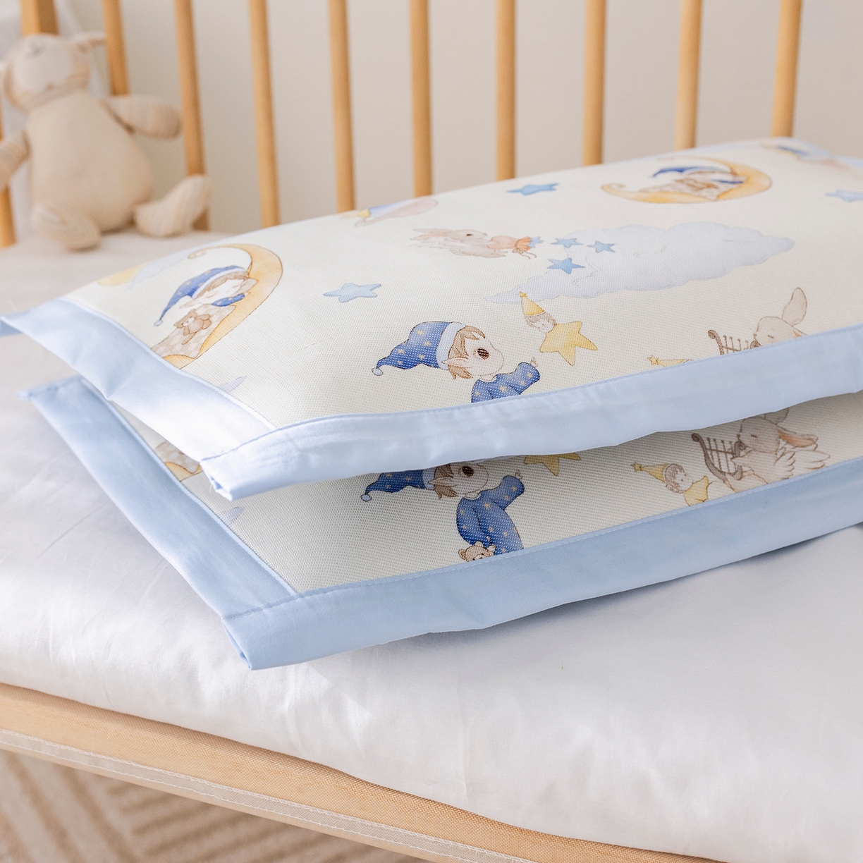 91家纺网 家纺一手货源 找家纺 荷马之梦 2026新款A类母婴原创卡通冰丝儿童枕套 星空游记