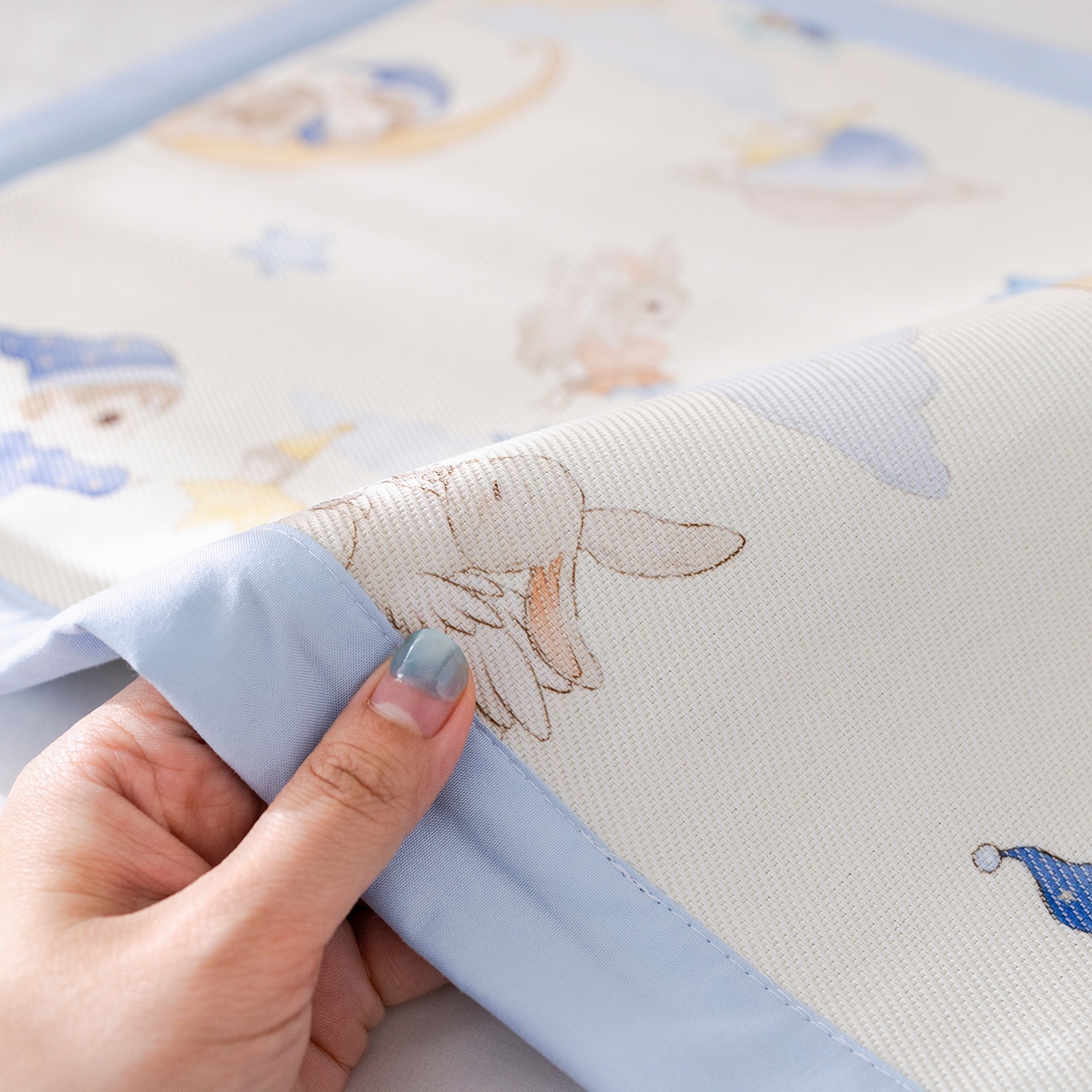 91家纺网 家纺一手货源 找家纺 荷马之梦 2026新款A类母婴原创卡通冰丝儿童枕套 星空游记