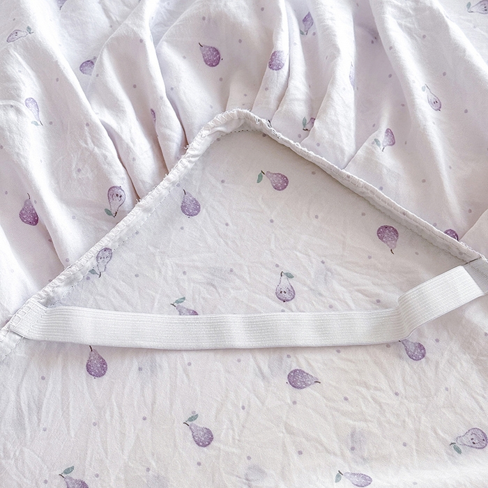 91家纺网 家纺一手货源 找家纺 优家居 2026新款A类水洗棉床裙四件套皱皱纱韩版公主风花边床罩直播爆款外贸定制 一口葡萄