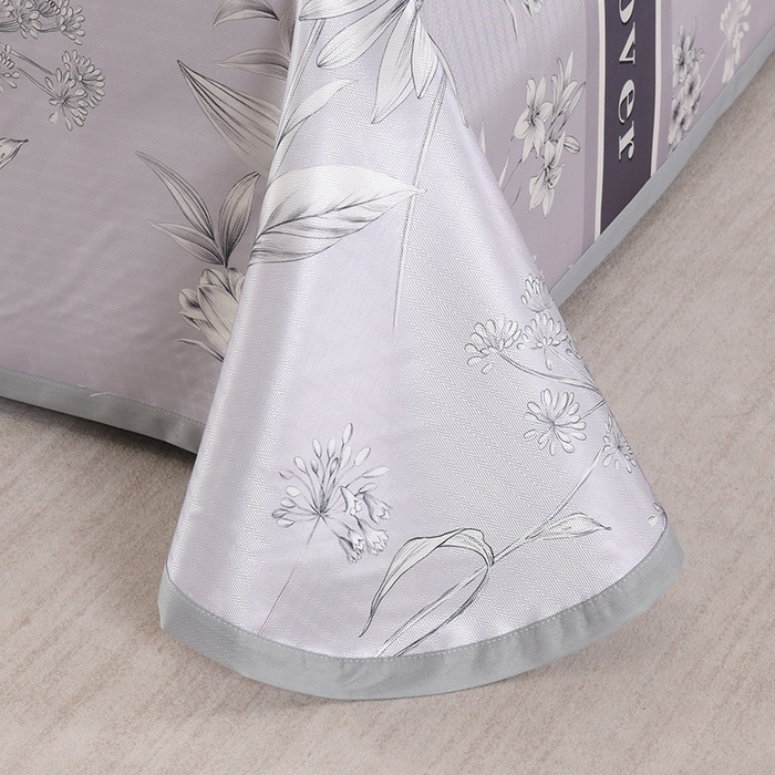 91家纺网 家纺一手货源 找家纺 绒品壹家家纺 2026新款立体数码印花凉感丝冰丝席软凉席席子三件套 花影