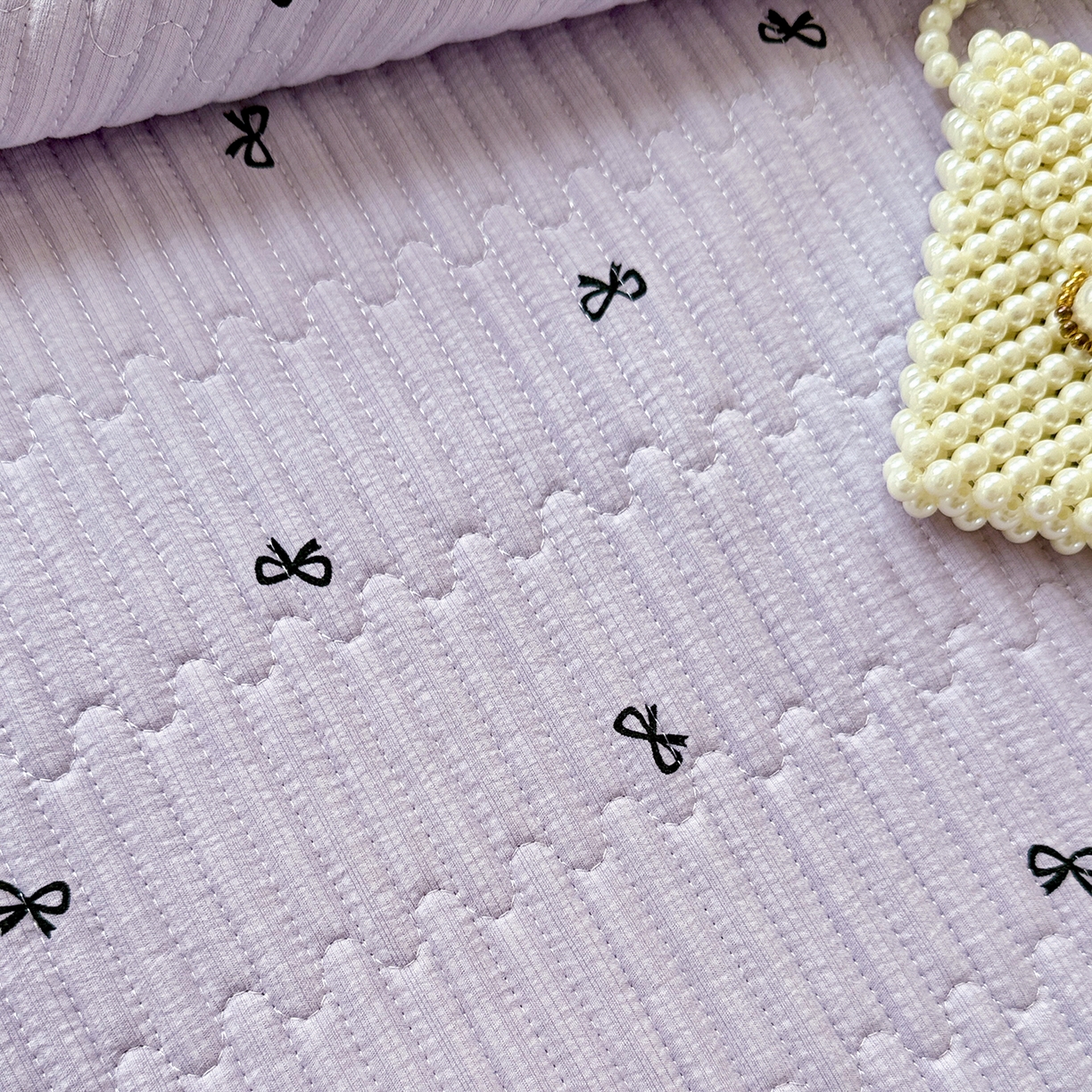 91家纺网 家纺一手货源 找家纺 恒尚居 2026新款云感皱皱纱床盖花边床单双层纱床盖三件套-四季款 花边款-紫萱