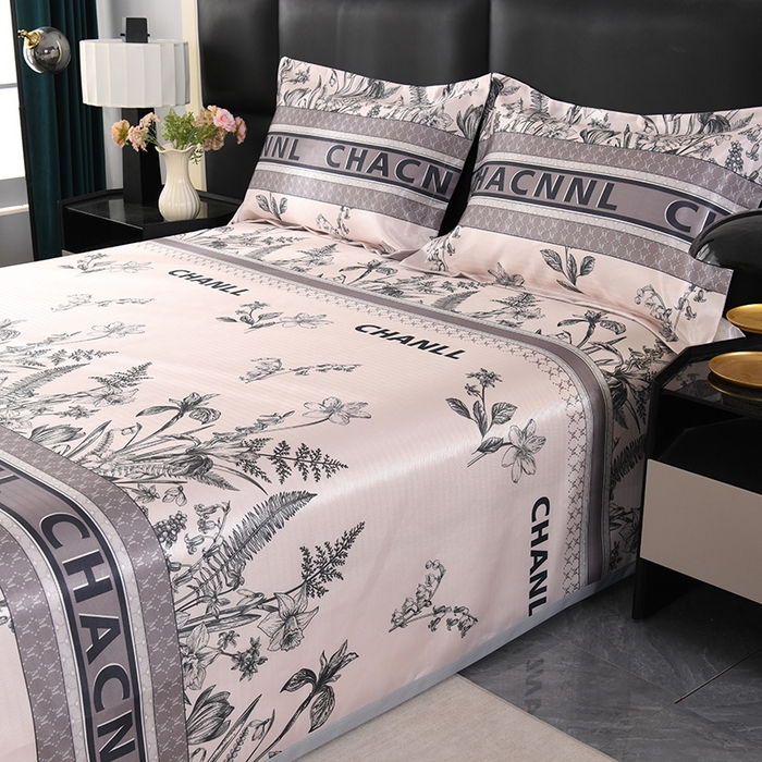 91家纺网 家纺一手货源 找家纺 绒品壹家家纺 2026新款立体数码印花凉感丝冰丝席软凉席席子三件套 轻奢生活