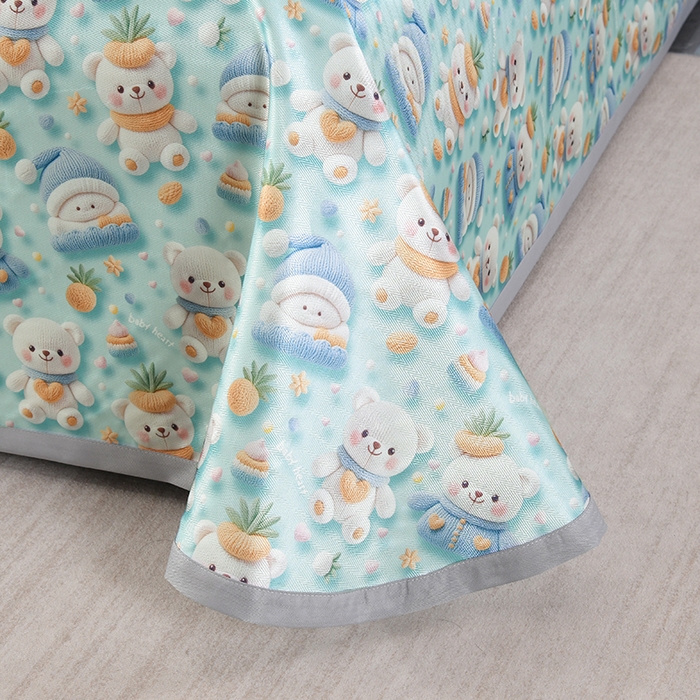 91家纺网 家纺一手货源 找家纺 绒品壹家家纺 2026新款立体数码印花凉感丝冰丝席软凉席席子三件套 清凉一夏  绿