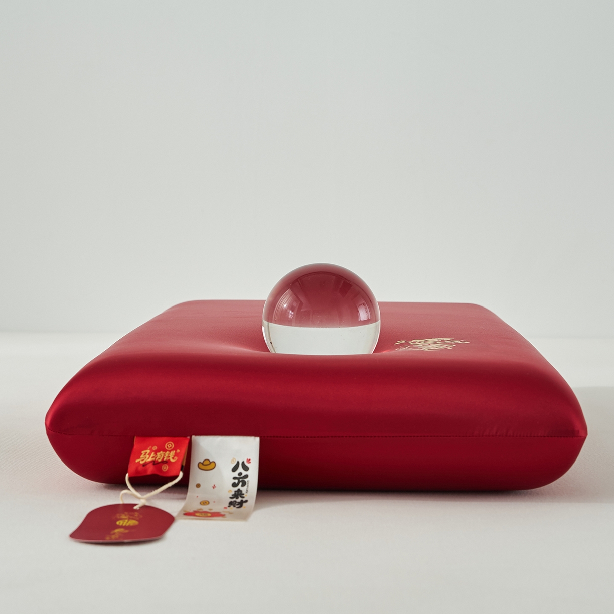 91家纺网 家纺一手货源 找家纺 乐可 2026新款马上有钱财运枕枕头枕芯 马上有钱财运枕-红