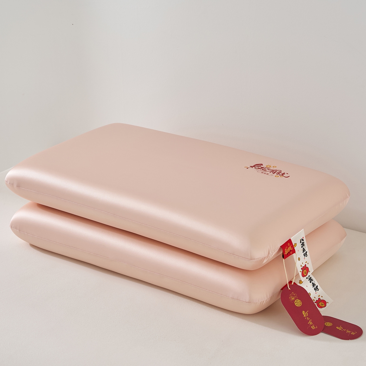 91家纺网 家纺一手货源 找家纺 乐可 2026新款马上有钱财运枕枕头枕芯 马上有钱财运枕-粉