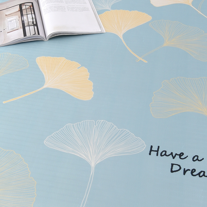 91家纺网 家纺一手货源 找家纺 绒品壹家家纺 2026新款立体数码印花凉感丝冰丝席软凉席席子三件套 三生有幸 蓝