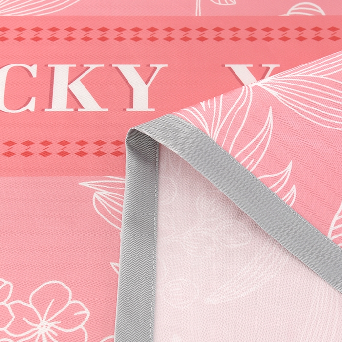 91家纺网 家纺一手货源 找家纺 绒品壹家家纺 2026新款立体数码印花凉感丝冰丝席软凉席席子三件套 相思  桔粉