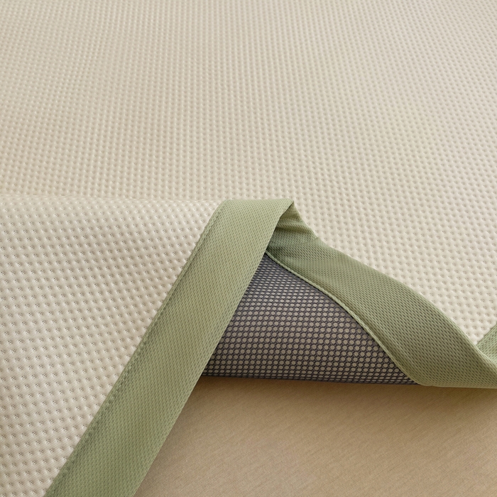 91家纺网 家纺一手货源 找家纺 炫拼家纺 2026新款A类满天星凉豆豆卡通毛巾绣大包边复合凉席 悠闲卡皮