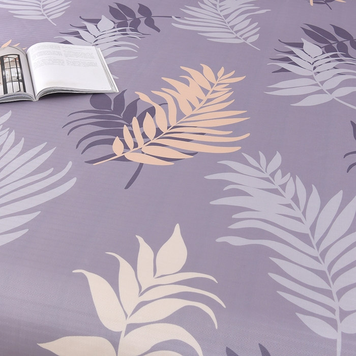 91家纺网 家纺一手货源 找家纺 绒品壹家家纺 2026新款立体数码印花凉感丝冰丝席软凉席席子三件套 叶叶风情