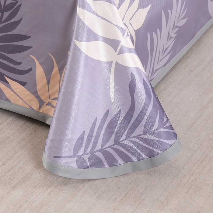 91家纺网 家纺一手货源 找家纺 绒品壹家家纺 2026新款立体数码印花凉感丝冰丝席软凉席席子三件套 叶叶风情