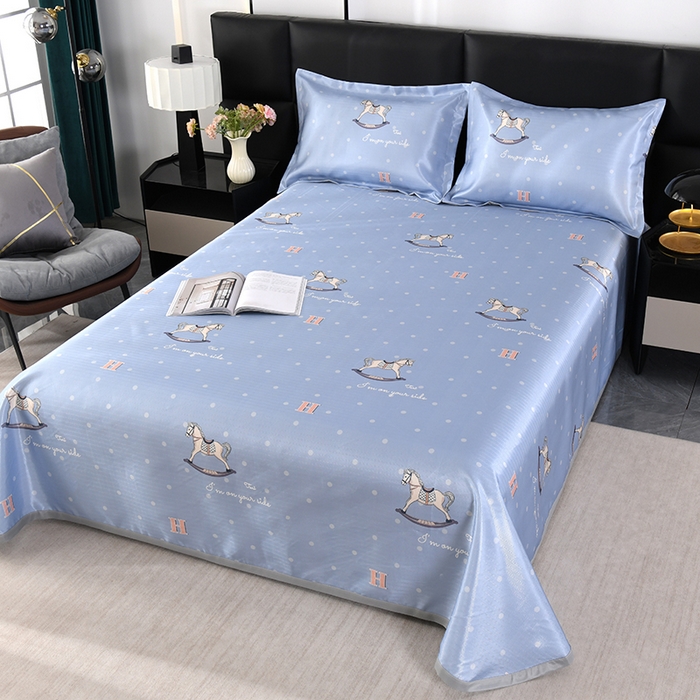 91家纺网 家纺一手货源 找家纺 绒品壹家家纺 2026新款立体数码印花凉感丝冰丝席软凉席席子三件套 马运享通