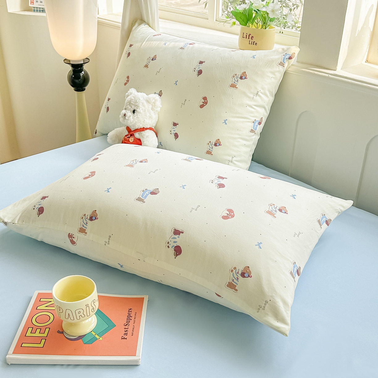 91家纺网 家纺一手货源 找家纺 富艺隆 2026新款A类水洗棉双层纱夏被空调被 皱皱纱夏凉被 可可腊肠犬