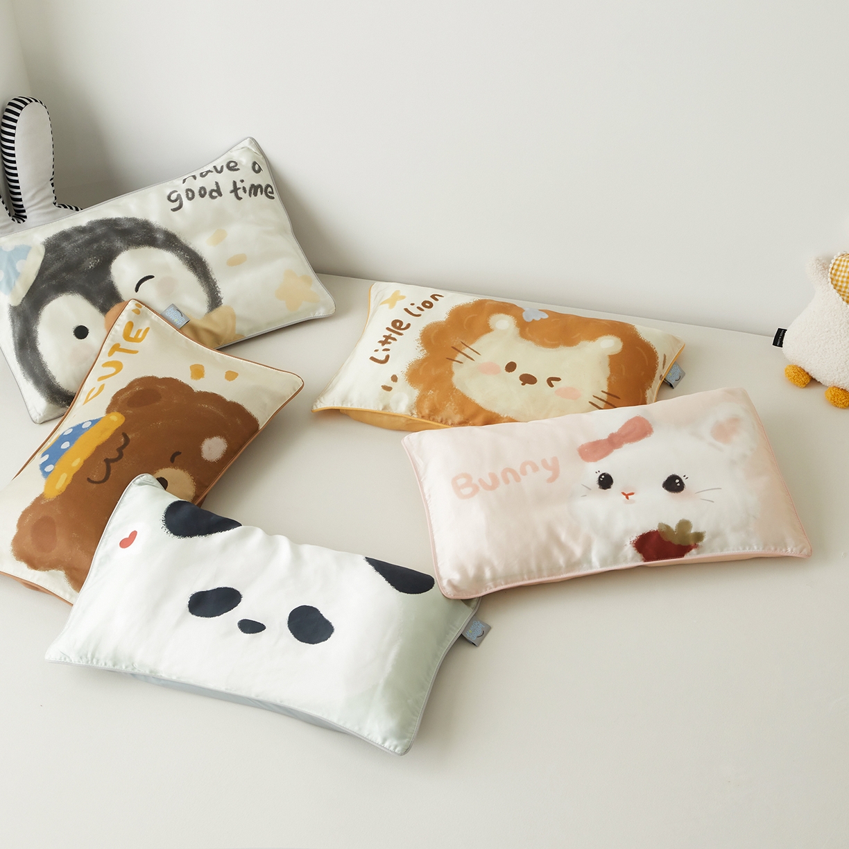 91家纺网 家纺一手货源 找家纺 （总）荷马之梦 2026新款60s兰精天丝原创数码印花大版儿童枕套