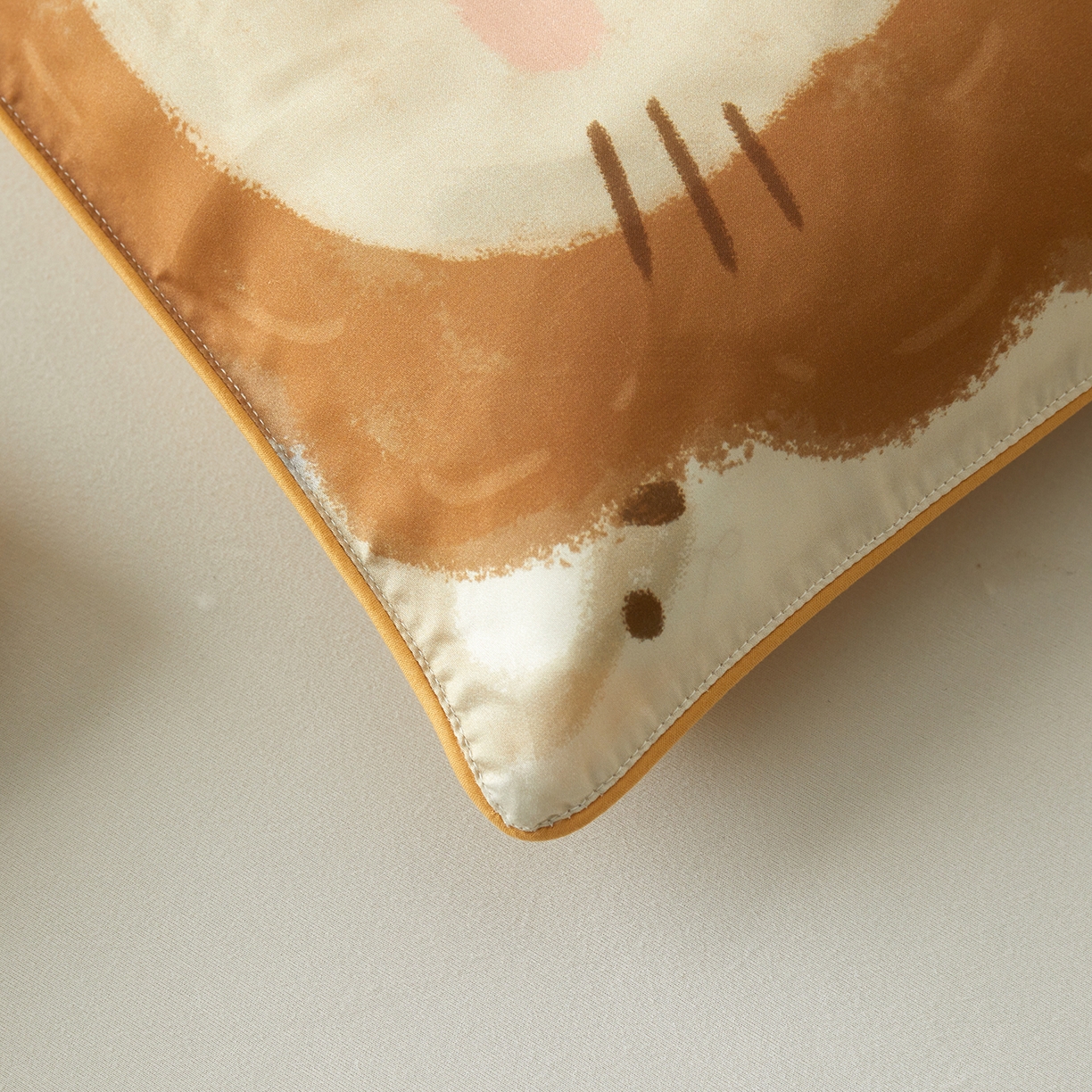 91家纺网 家纺一手货源 找家纺 （总）荷马之梦 2026新款60s兰精天丝原创数码印花大版儿童枕套