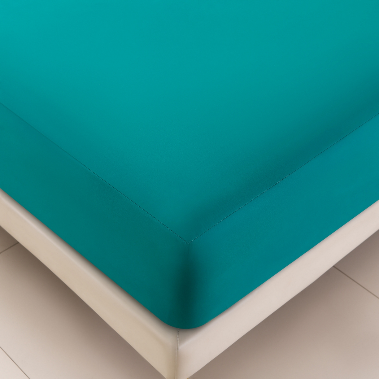 91家纺网 家纺一手货源 找家纺 预言家纺 2026新款水洗冰丝床笠款夏被四件套空调被跨境外贸床笠款 慕斯深兰