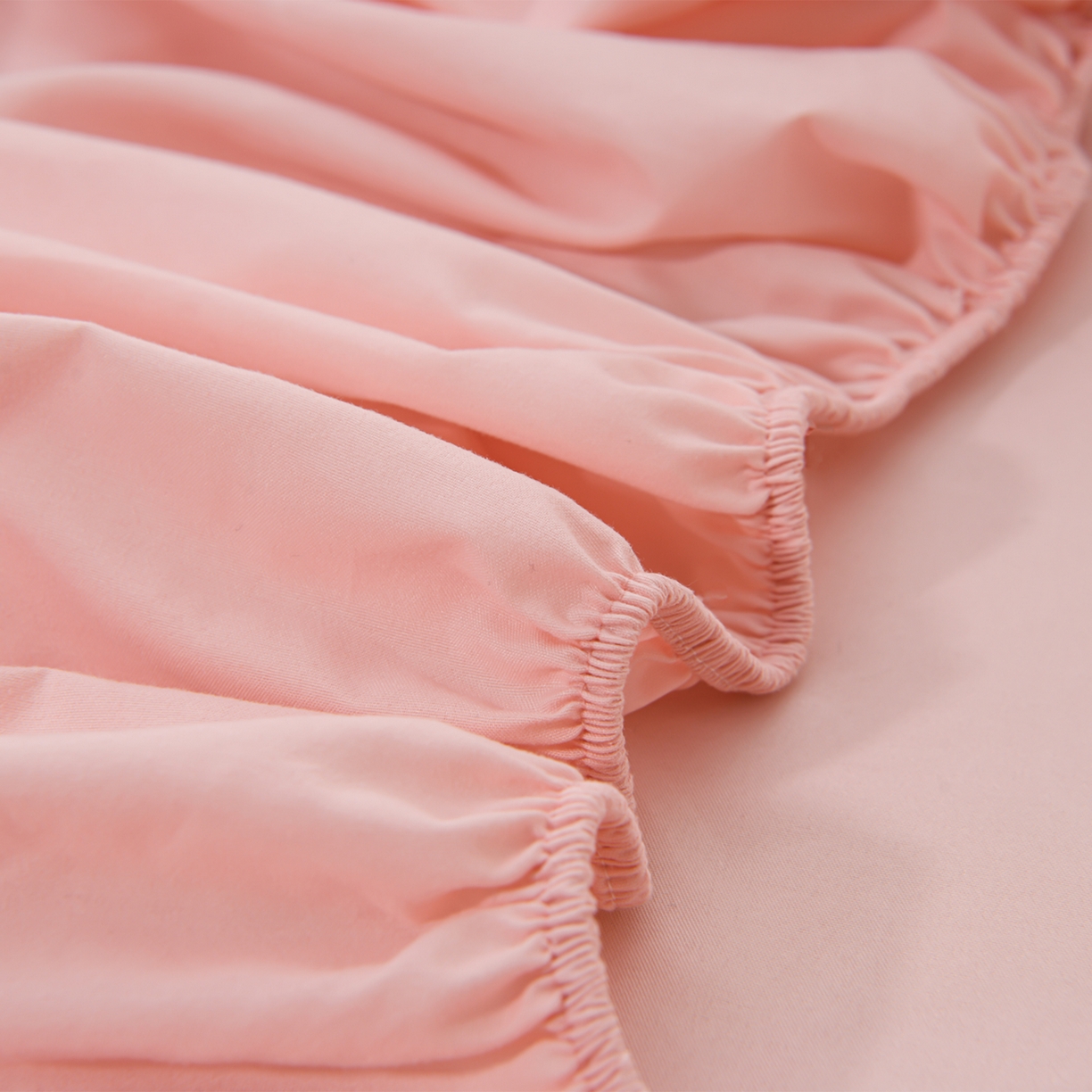 91家纺网 家纺一手货源 找家纺 预言家纺 2026新款水洗冰丝床笠款夏被四件套空调被跨境外贸床笠款 慕斯粉