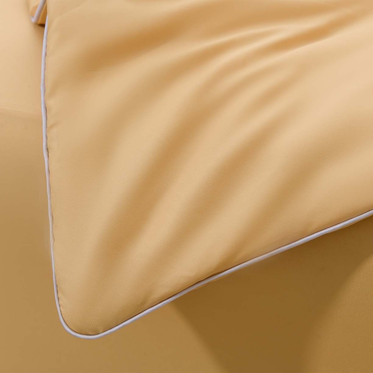 91家纺网 家纺一手货源 找家纺 预言家纺 2026新款水洗冰丝床笠款夏被四件套空调被跨境外贸床笠款 慕斯咖