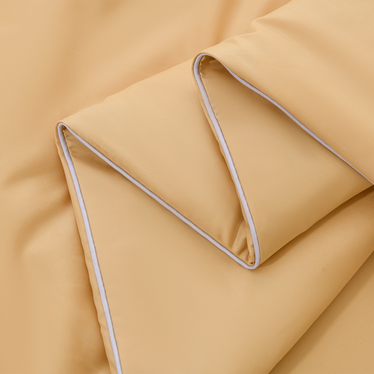 91家纺网 家纺一手货源 找家纺 预言家纺 2026新款水洗冰丝床笠款夏被四件套空调被跨境外贸床笠款 慕斯咖