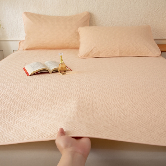 91家纺网 家纺一手货源 找家纺 （总）美达家纺 2026新款A类全棉纯色防水防滑床垫床盖