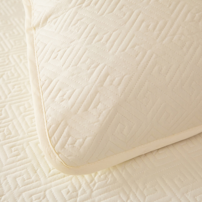 91家纺网 家纺一手货源 找家纺 美达家纺 2026新款A类全棉纯色防水防滑床垫床盖 防水-米白