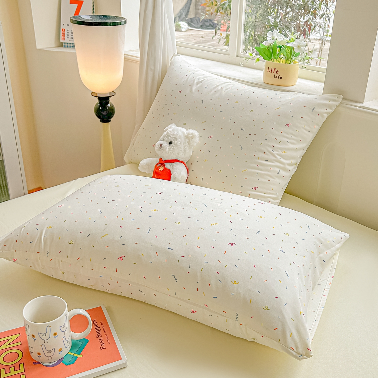 91家纺网 家纺一手货源 找家纺 富艺隆 2026新款A类水洗棉双层纱夏被空调被 皱皱纱夏凉被 芝士碎