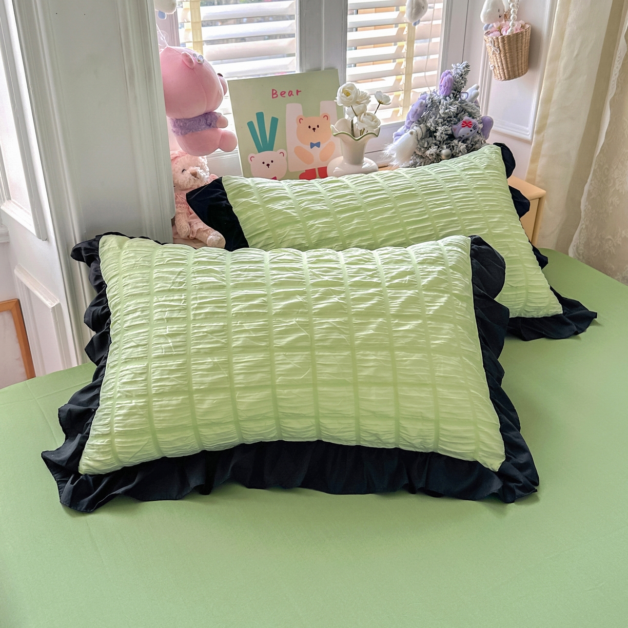 91家纺网 家纺一手货源 找家纺 （总）优卡迪家纺馆 2026新款泡泡纱黑花边大豆夏被被子被芯下载文件包含买家秀