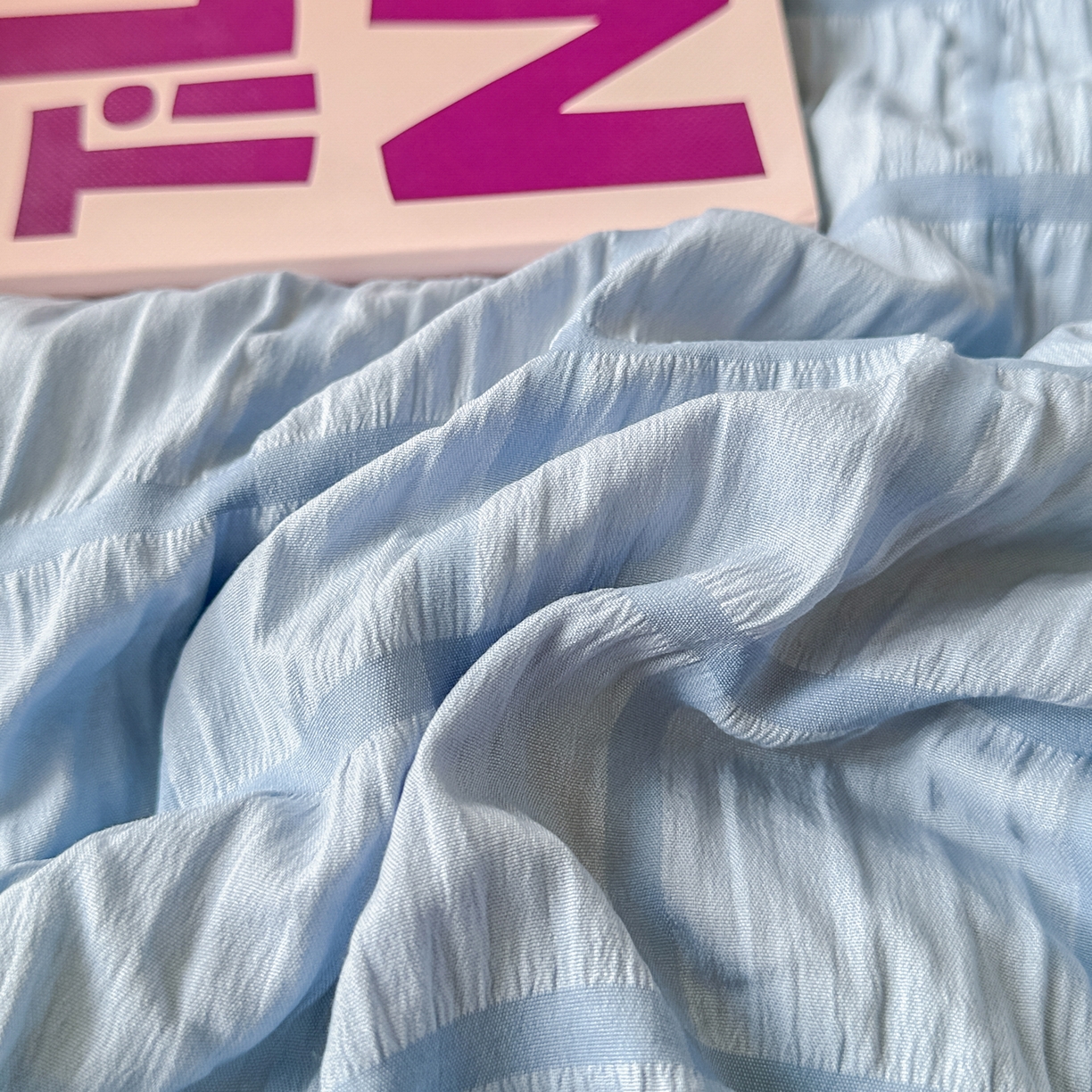 91家纺网 家纺一手货源 找家纺 优卡迪家纺馆 2026新款泡泡纱黑花边大豆夏被被子被芯下载文件包含买家秀 蓝莓仙草