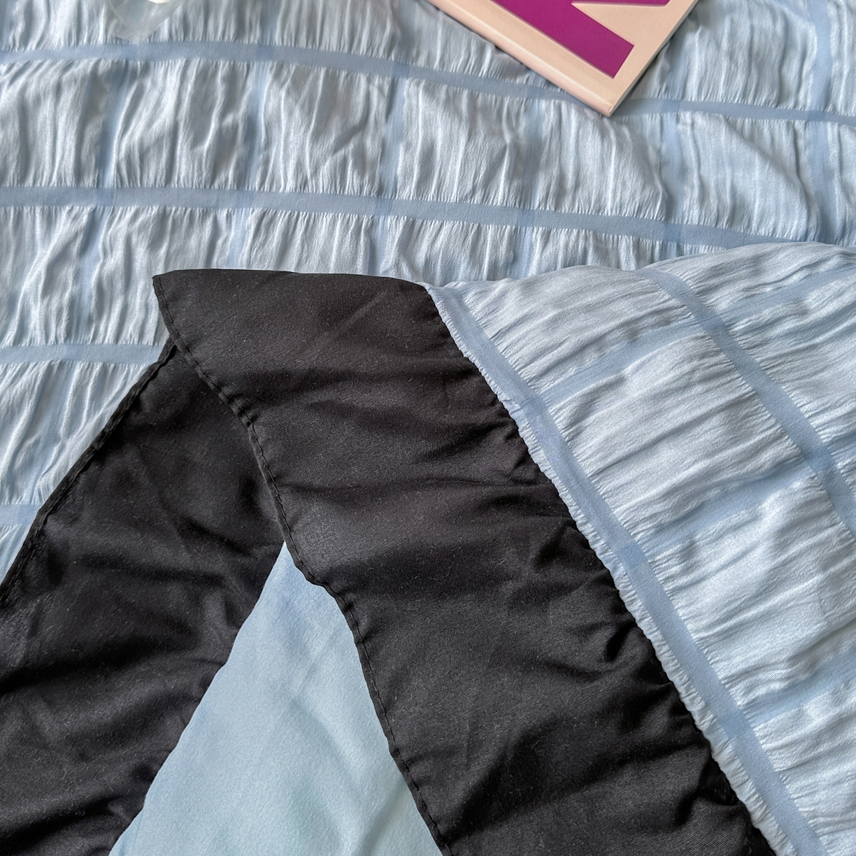 91家纺网 家纺一手货源 找家纺 优卡迪家纺馆 2026新款泡泡纱黑花边大豆夏被被子被芯下载文件包含买家秀 蓝莓仙草