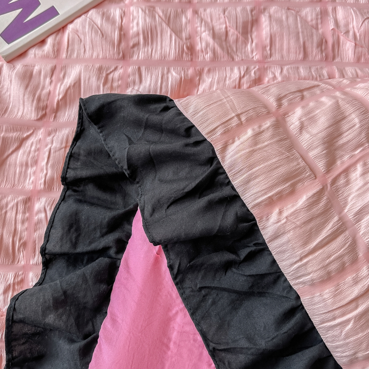 91家纺网 家纺一手货源 找家纺 优卡迪家纺馆 2026新款泡泡纱黑花边大豆夏被被子被芯下载文件包含买家秀 奶油蜜桃