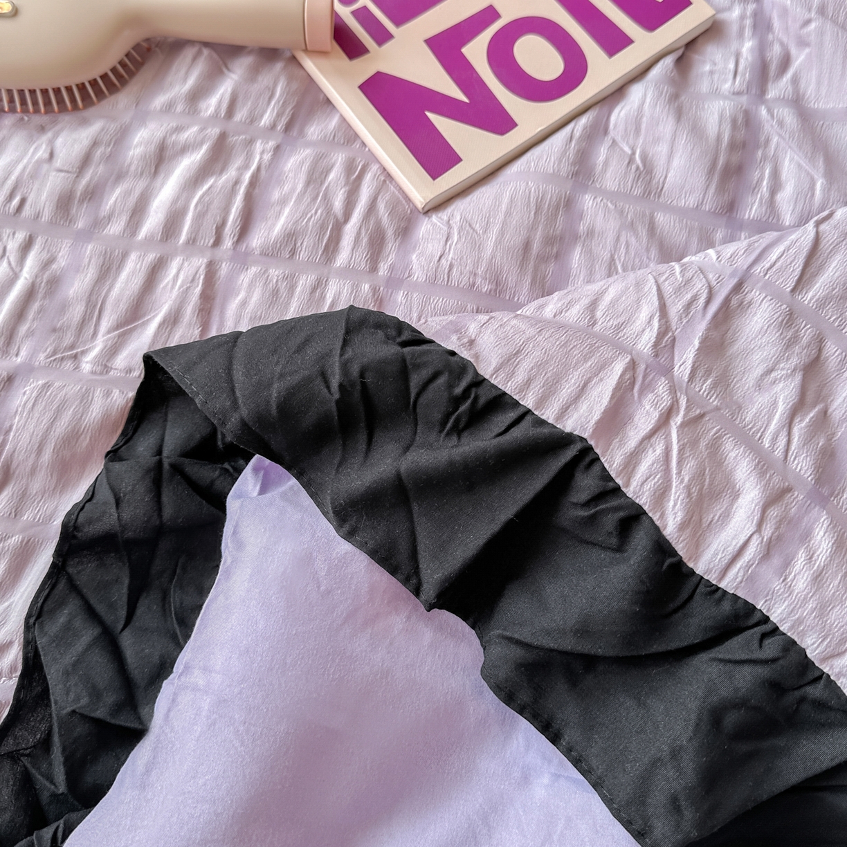 91家纺网 家纺一手货源 找家纺 优卡迪家纺馆 2026新款泡泡纱黑花边大豆夏被被子被芯下载文件包含买家秀 香芋紫薯