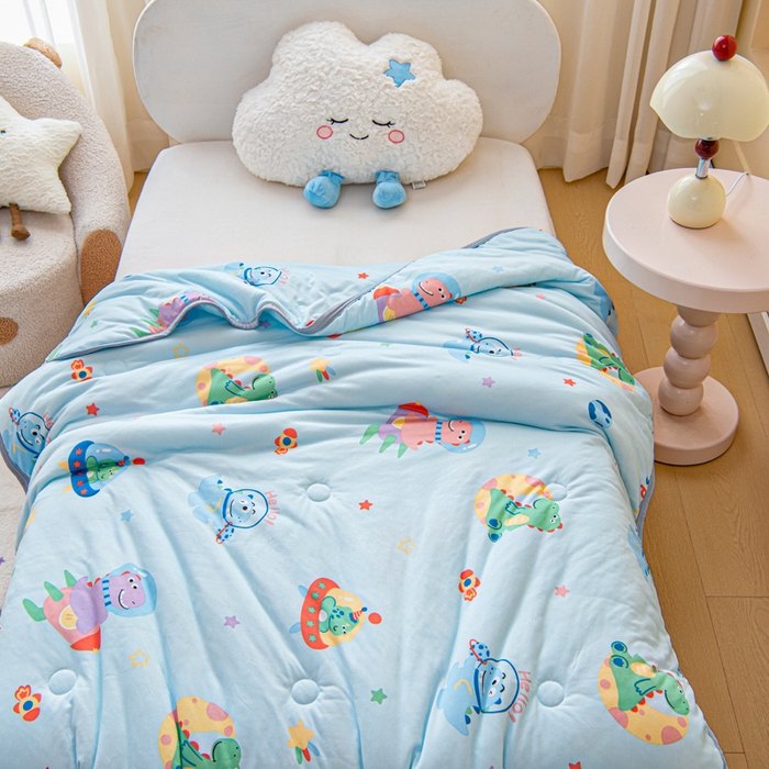 91家纺网 家纺一手货源 找家纺 （总）鱼宝 2026春夏新款儿童针织棉夏被夏凉被空调被