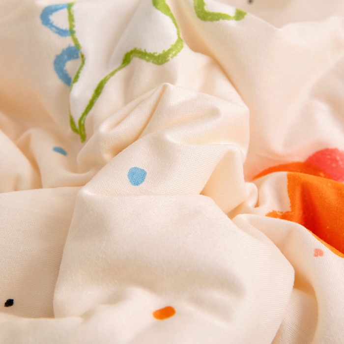 91家纺网 家纺一手货源 找家纺 鱼宝 2026春夏新款儿童针织棉夏被夏凉被空调被 波点恐龙