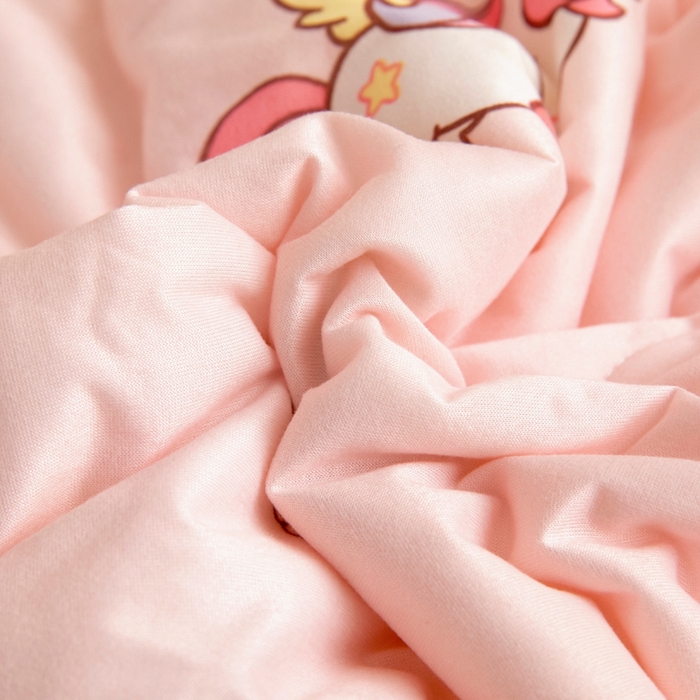 91家纺网 家纺一手货源 找家纺 鱼宝 2026春夏新款儿童针织棉夏被夏凉被空调被 彩虹马