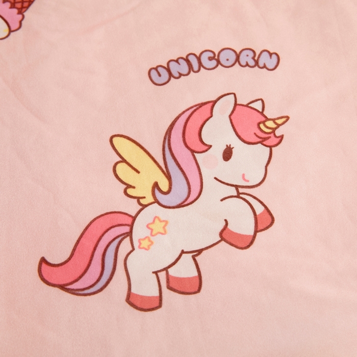 91家纺网 家纺一手货源 找家纺 鱼宝 2026春夏新款儿童针织棉夏被夏凉被空调被 彩虹马