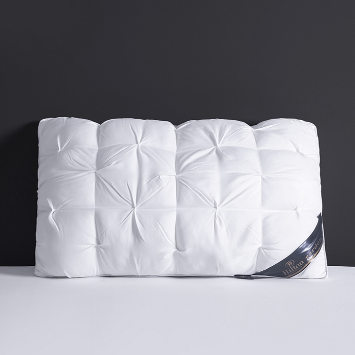 91家纺网 家纺一手货源 找家纺 锦鲤枕芯 2026新款希尔顿五星级酒店枕头枕芯学生扭花枕枕头枕芯 白