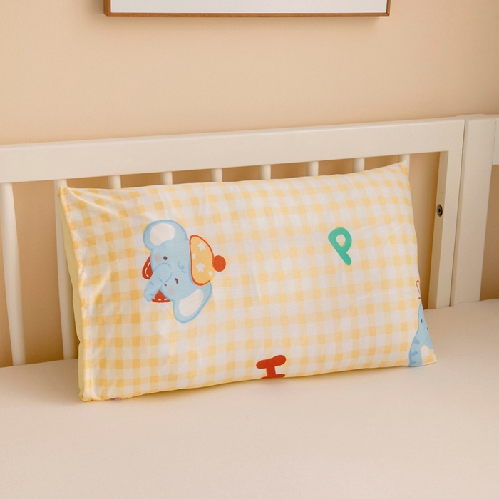 91家纺网 家纺一手货源 找家纺 鱼宝 2026春夏新款儿童针织棉夏被夏凉被空调被 格子小象