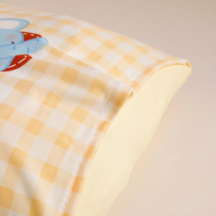 91家纺网 家纺一手货源 找家纺 鱼宝 2026春夏新款儿童针织棉夏被夏凉被空调被 格子小象